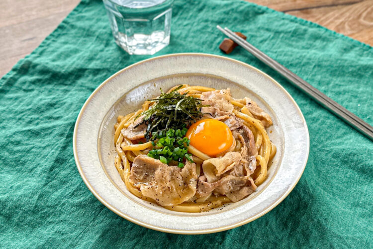 Mixed Udon noodles – Abura soba style –